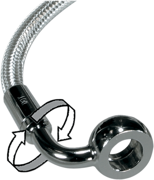 Magnum Shielding 36438SW Brake Line - 180/90° - 38" - Sterling Chromite II