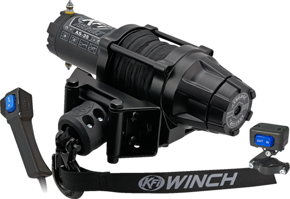 KFI Products AS-35 AS-35 Assault Winch - 3500 lb - Synthetic Cable