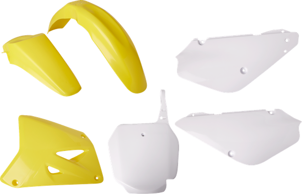 Polisport 90775 Body Kit - 18 OEM Yellow/White - Rm 85