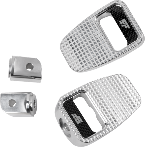 Slyfox SF-904-02-2 Foot Pegs - Silver Polished - Rear