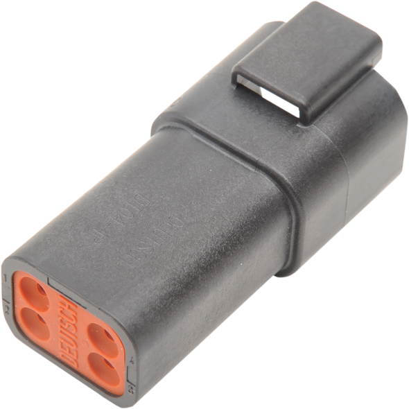 Namz DR-4B Deutsch Receptacle - 4 Pin - Black