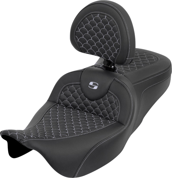 Saddlemen 808-07B-208B5 Roadsofa Seat - Dragon Scale - Touring 08-25