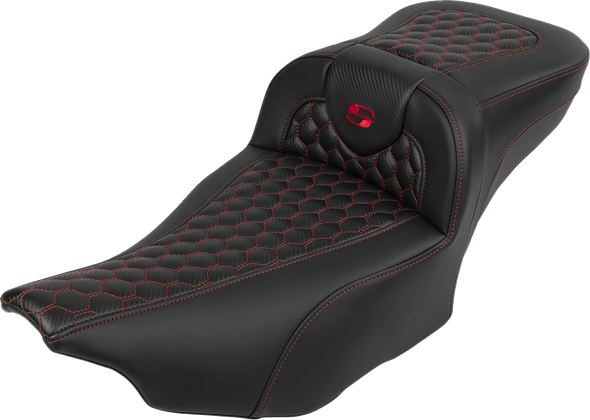 Saddlemen 823-07-190B4 Roadsofa Ext Reach Seat - w/ Backrest - FLTR/FLHX 23-24