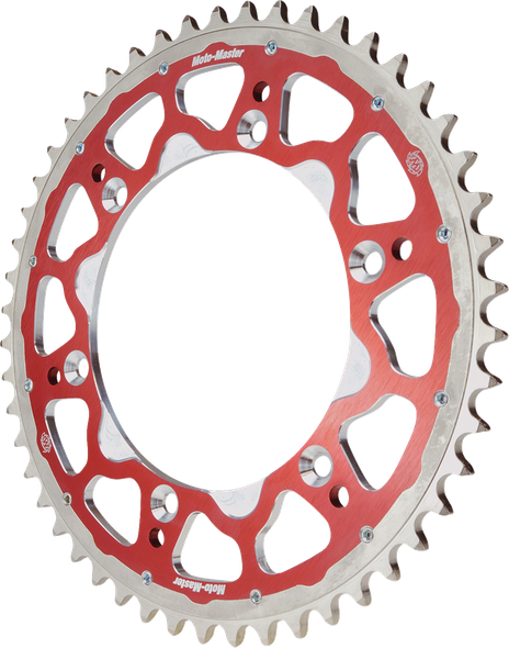MOTO-MASTER 620023348 Fusion Series Dual Ring Rear Sprocket - Red - for Honda