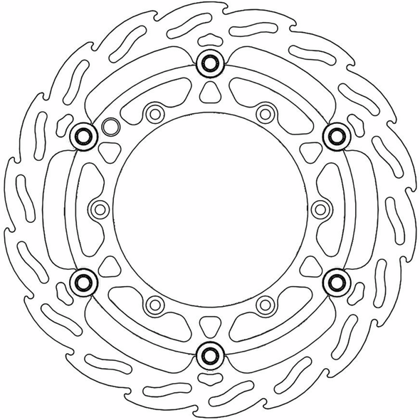 MOTO-MASTER 112083-PU Brake Rotor - Front - Flame