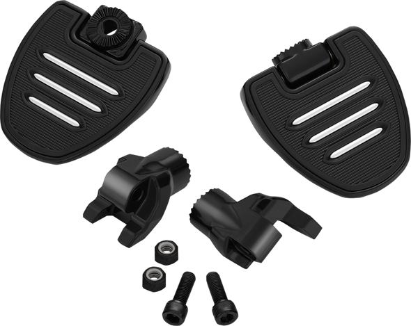 Show Chrome 41-414BK Mini Driver Floorboards - Black - Ryker