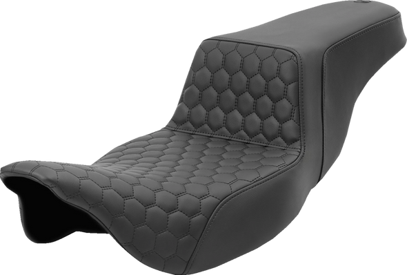 Saddlemen 808-07B-178 Step-Up Seat - Honeycomb - Extended Reach - FL 08-24