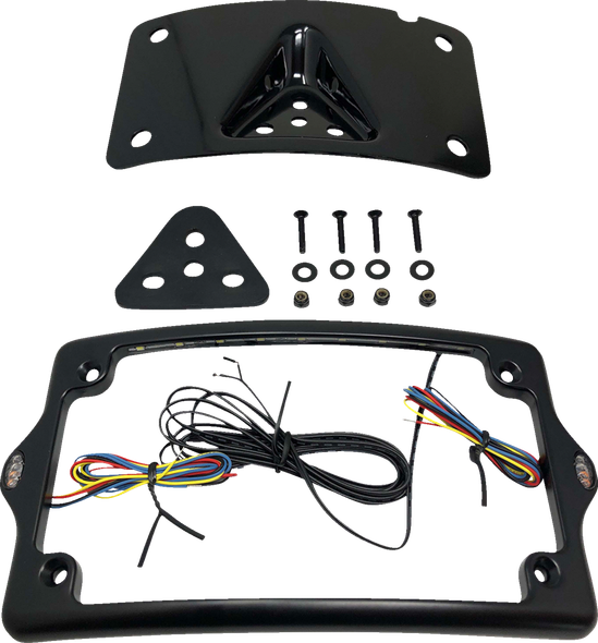 Kodlin USA KUS20350 License Plate Kit - Amber/Red/White - Black