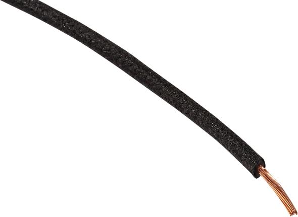Namz NCBW-0 Cloth-Braided Wire - 25' Spool - 16-Gauge - Black