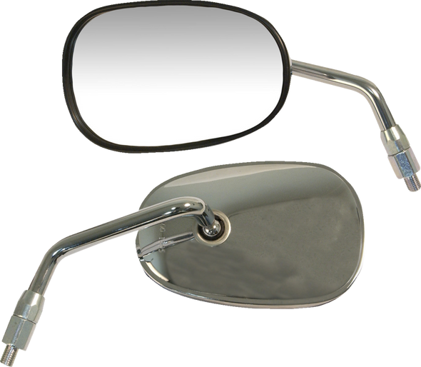 Emgo 20-29712 Mirror - OEM/Replacement - Rectangle - Chrome - Left - Each