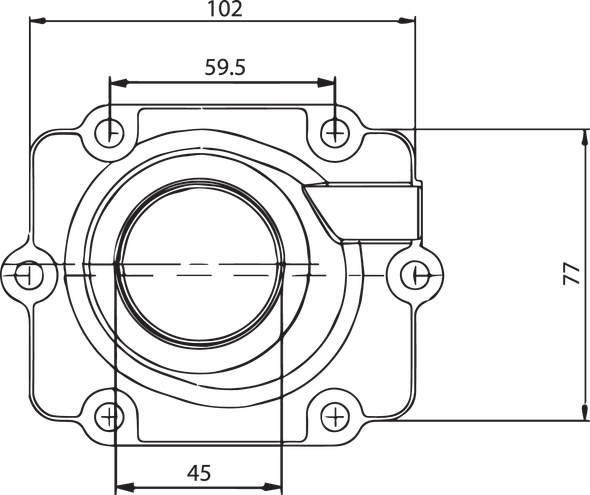 KIMPEX 07-103-02 CARB FLANGE FOR POLARIS