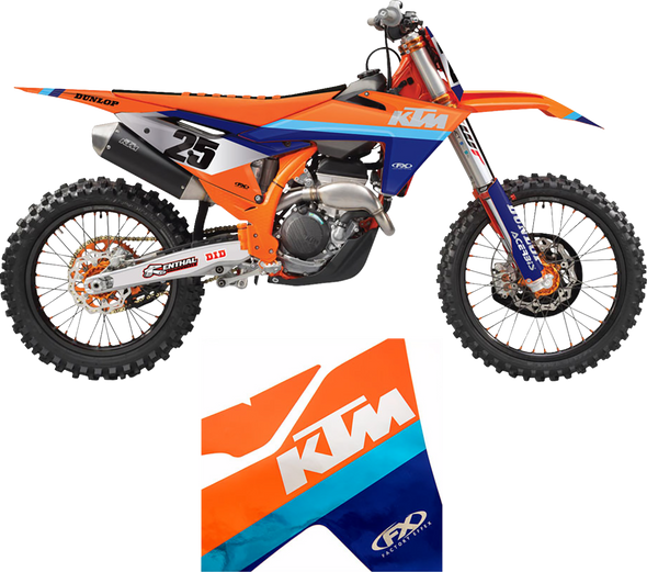 Factory Effex 27-03504 Candy Chrome Series Shroud/Airbox Graphics Kit - for Ktm