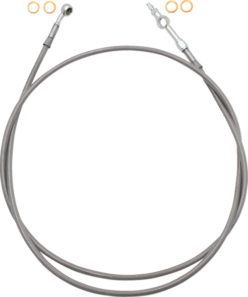 FAT Baggers INC. 120065 Ez Install Brake Line - 65" - Stainless Steel Braid