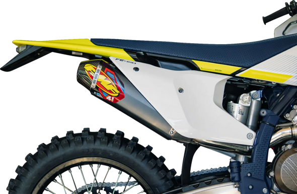 FMF 042411 Factory 4.1 Rct Slip-On Muffler with Carbon Cap - Aluminum - Kx 250