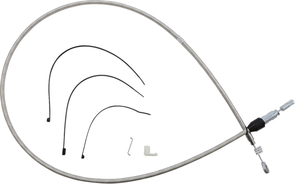 Magnum Shielding 523422HE Polished Stainless Quick Connect Upper Clutch Cable