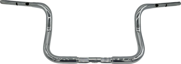 Fat Baggers Inc. 943010 1-1/4" Ez Install Round Top Handlebar - 10" - Chrome