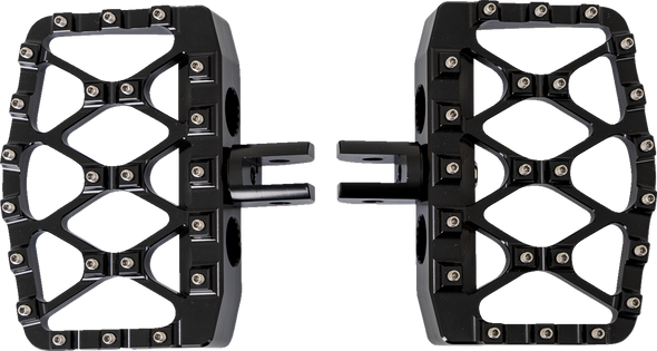 Burly Brand B13-1019B MX-Evolution Mini Floorboards - Black - FL/FX