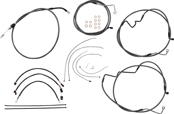 Magnum Shielding 7871192 Karbonfibr Designer Handlebar Installation Kit - 21-23