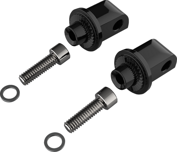 Ciro 60021 Peg Adapter - Passenger - Black - fits Indian