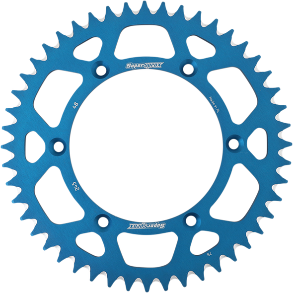 Supersprox RAL-245-48-BLU Rear Sprocket - Blue - for Yamaha - 48 Tooth