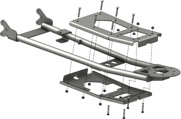 KFI 105955 ATV Heavy-Duty Push Tube Mounts Conversion Kit