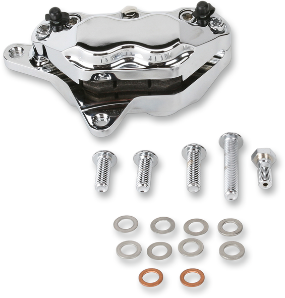 Hawg Halters FKHSCC100 4-Piston Caliper - Front - Chrome
