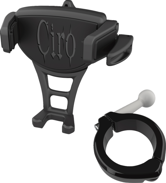 Ciro 50357 Constrictor Phone Holder - Black - Black 1-1/2" Handlebar Mount
