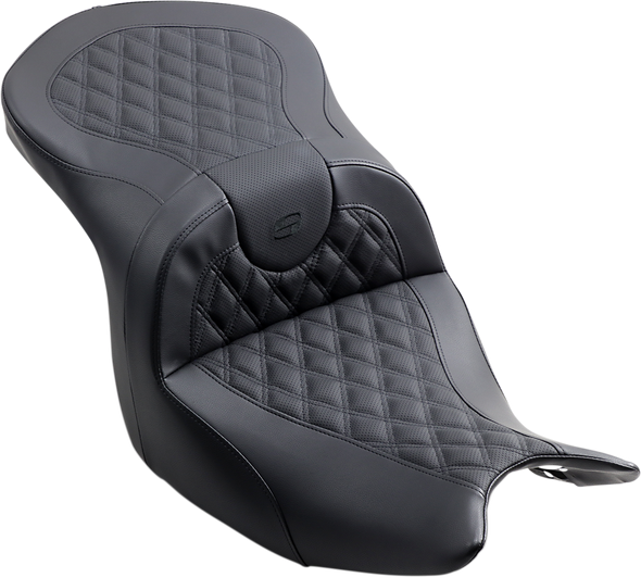 Saddlemen H18-07-182 Seat - Roadsofa - w/o Backrest - Lattice - Black Gl 18-24