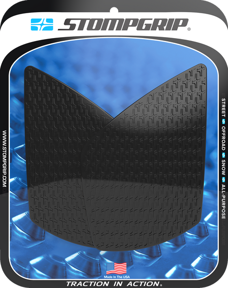 Stompgrip 55-14-0199B Tank Grips - Icon - Black - for Triumph - Street 23-25