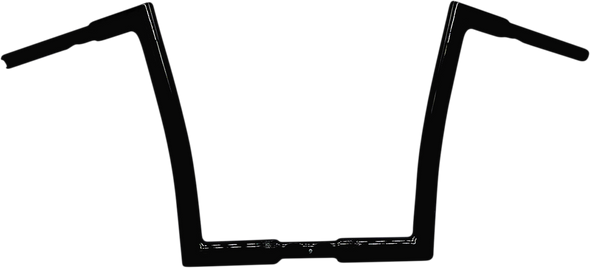 Fat Baggers Inc. 706012-B 1-1/4" Ez Install Flat Top Handlebar - 12" - Black