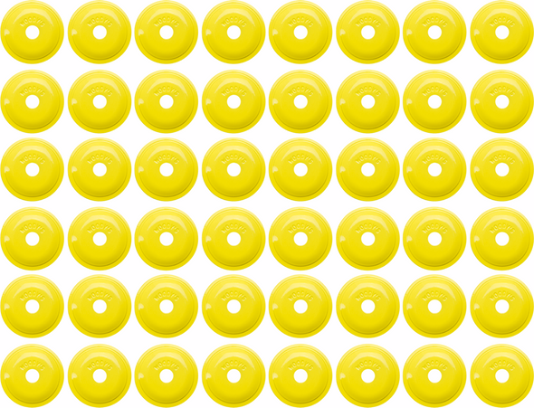 WOODY'S ARG-3830-48 Support Plates - Grand Digger - Hi Vis - Round - 48 Pack