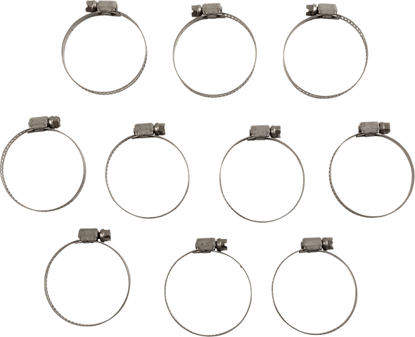 Helix 111-6220 Hose Clamps - Worm Drive - 19 mm - 44 mm - 10 Pack