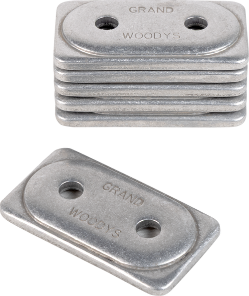 WOODY'S ADG-3775-6 Support Plates - Grand Digger - Natural - Double - 6 Pack