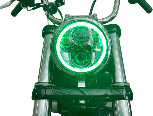 Custom Dynamics PG-575-C ProGLOW 5-3/4" Headlamp - with Mounting Ring - Chrome