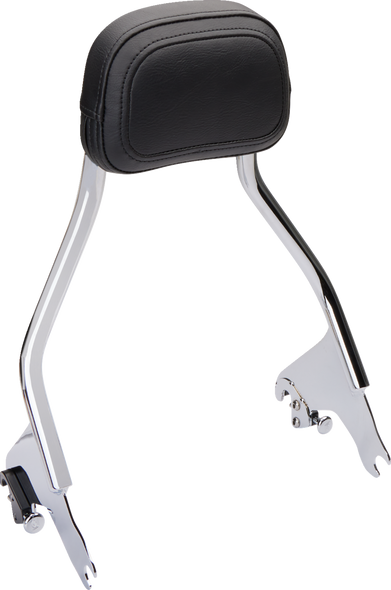 Cobra 602-2212 Detachable Backrest - Chrome - Short - FLH/FLT