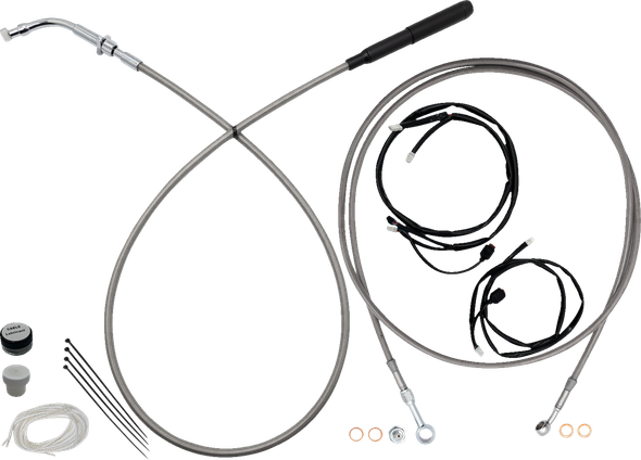 Fat Baggers Inc. 249016-C Ez Install Kit - Braided Stainless Steel/Chrome