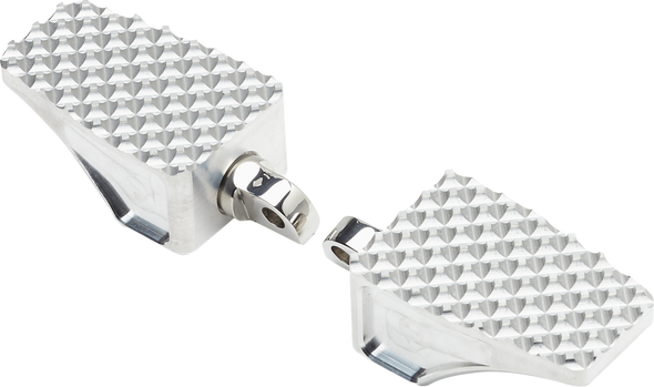 LA Choppers LA-P100-01 County Line Billet Foot Pegs - Front - Raw
