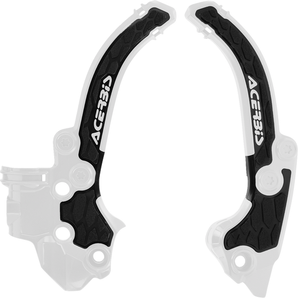 Acerbis 2985911035 X-Grip Frame Guards - Black/White - SX50 | TC50 | MC50