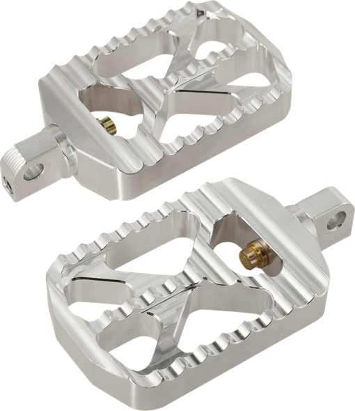 Joker Machine 08-646-1 Bear Claw Foot Pegs - Silver - for Harley-Davidson
