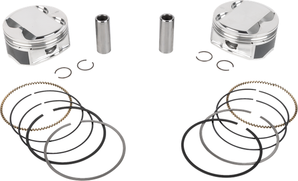 Je Pistons 398756 Piston Kit - 4.125" Bore - 4.375" Stroke - 12.0:1 Cr - 114" M8