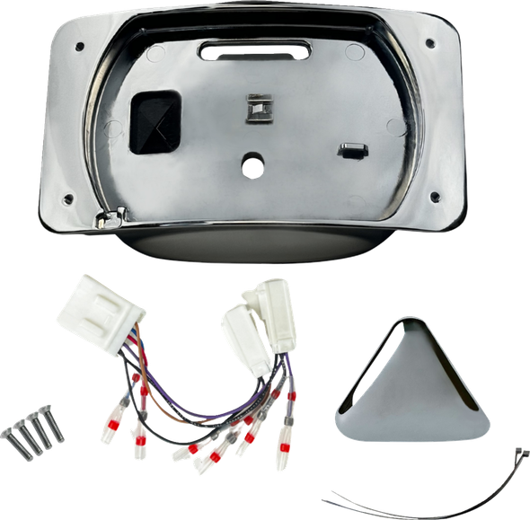 Custom Dynamics CD-ELIM-TL-C Taillight Eliminator/License Plate Mount - Chrome