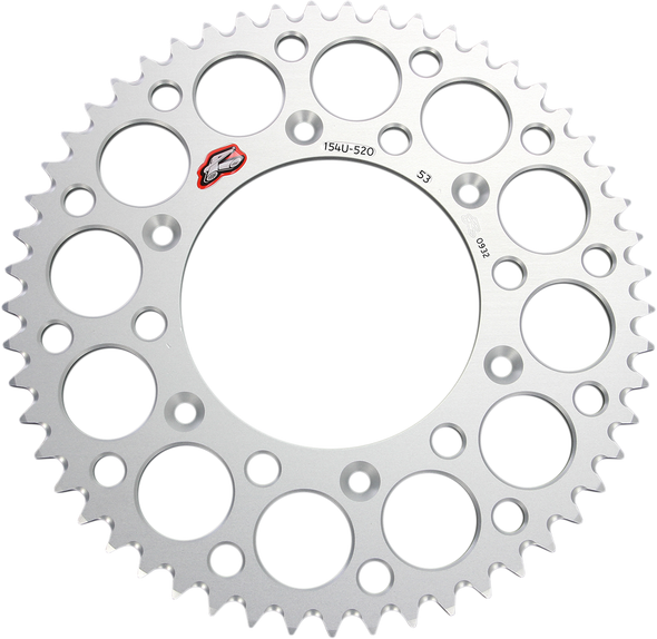 Renthal 154U-520-53GRSI Rear Sprocket - Aluminum - 53 Tooth - Silver - for Honda