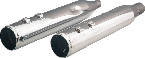 Khrome Werks 202935 4-1/2" HP-Plus Slip-On Mufflers with Race Tip - Chrome - M8