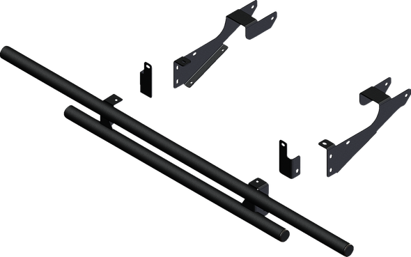 Kfi Products 101850 Rear Bumper - Round - Black - for Polaris - Ranger 16-25