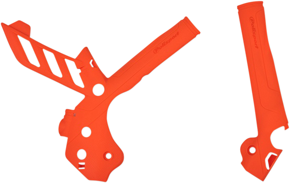 Polisport 8466500002 Frame Guards - Orange - for KTM
