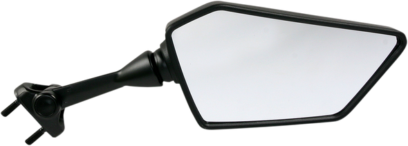 Emgo 20-43091 Mirror - Side View - Polygon - Black - Right