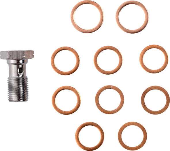 LA Choppers LA-8059B19 Brake Line - Chrome