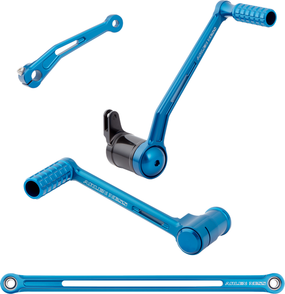 Arlen Ness 420-134 SpeedLiner Foot Control Kit - Solo - Blue