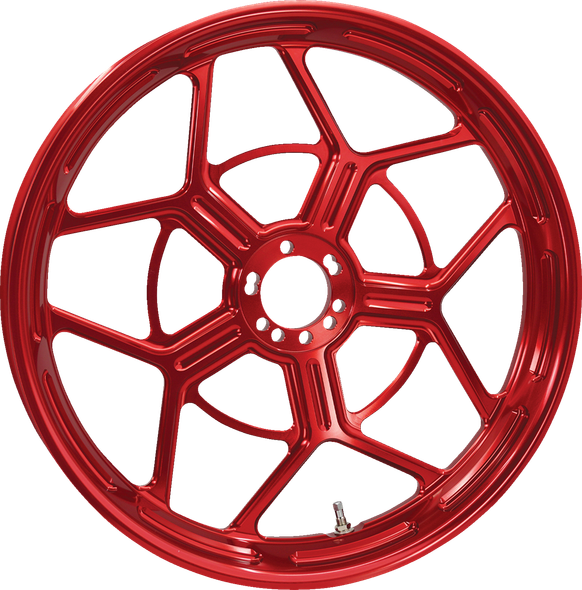 Arlen Ness 71-586 Wheel - Speed 5 - Forged - Red - 18x5.5