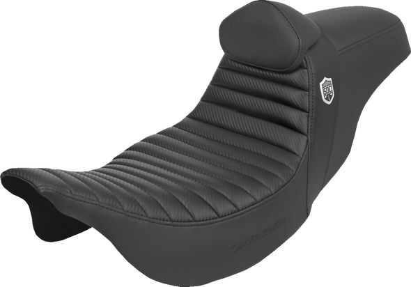 Saddlemen SC80807TB Pro Series SDC Perf Seat - w/ Backrest - FLH/FLT 08-23